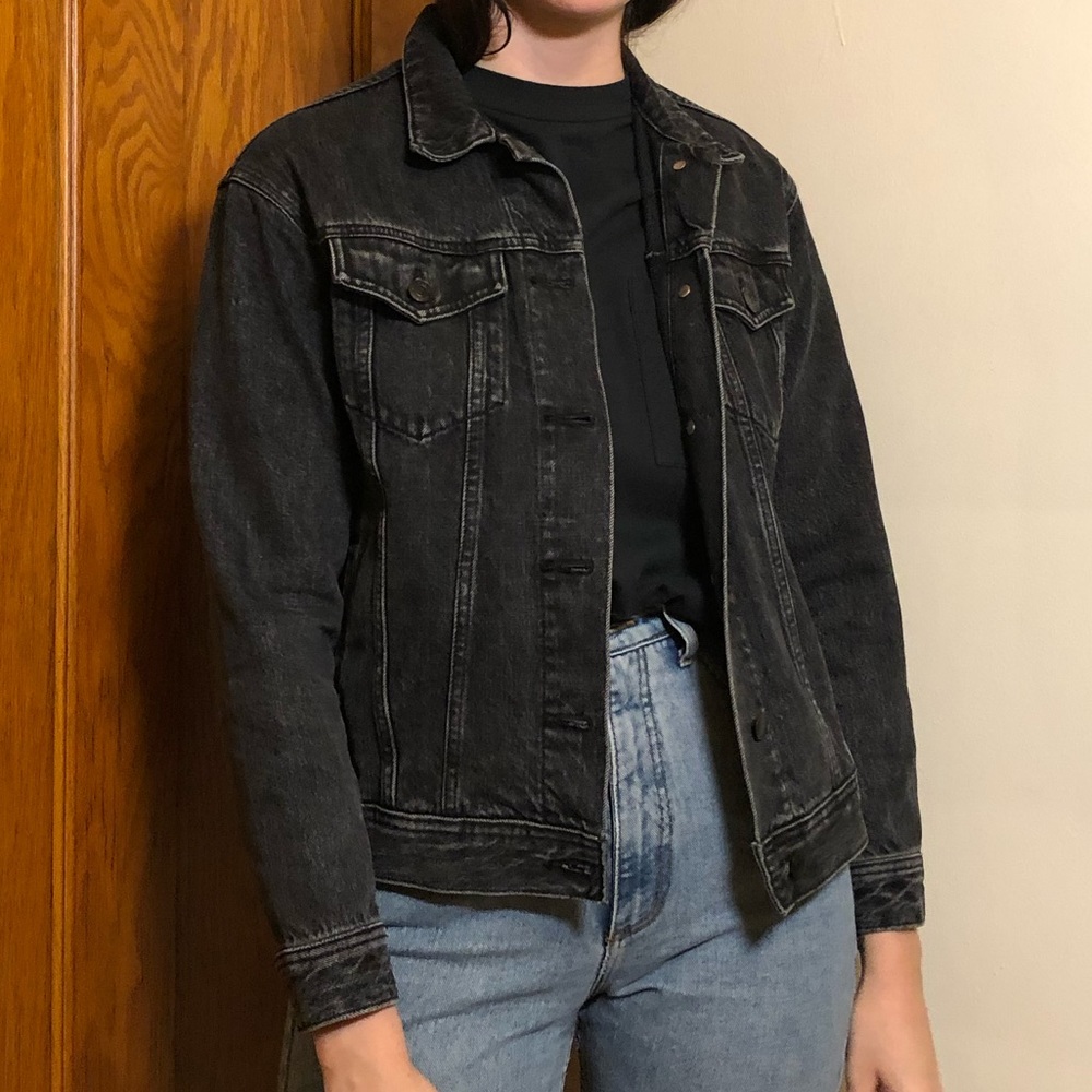 Washed Black Everlane Denim Jacket